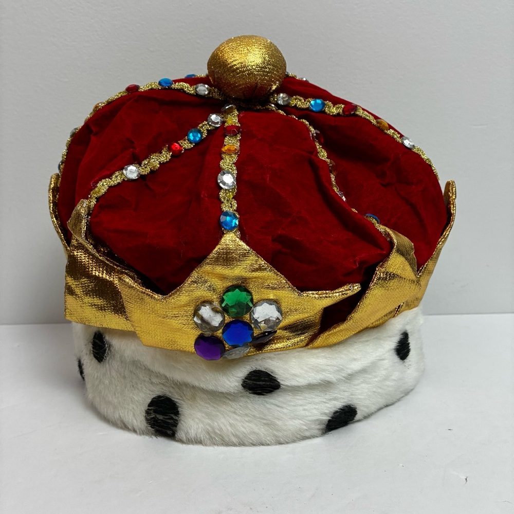 Rubie’s Costumes Cloth Beaded Crown - Theater Dress Up Cosplay